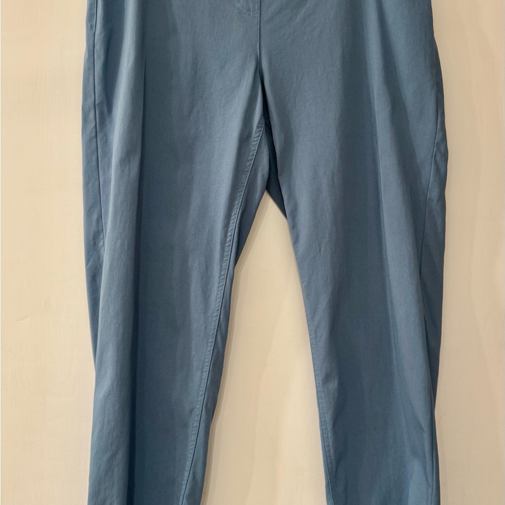 Coldwater Creek Pull-On Anywear ShapeMe Ankle Pants Hudson Blue